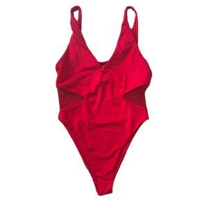 BuffBunny Vitamin Sea One Piece Swimsuit Bae Watch Red Size Small